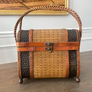AMAZING Woven Rattan Basket Handbag